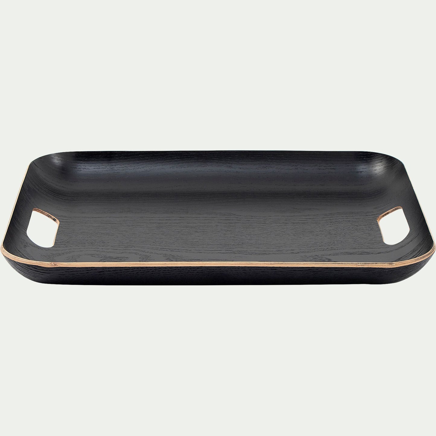SAULE - Plateau rectangle en bois L45xl36cm - noir