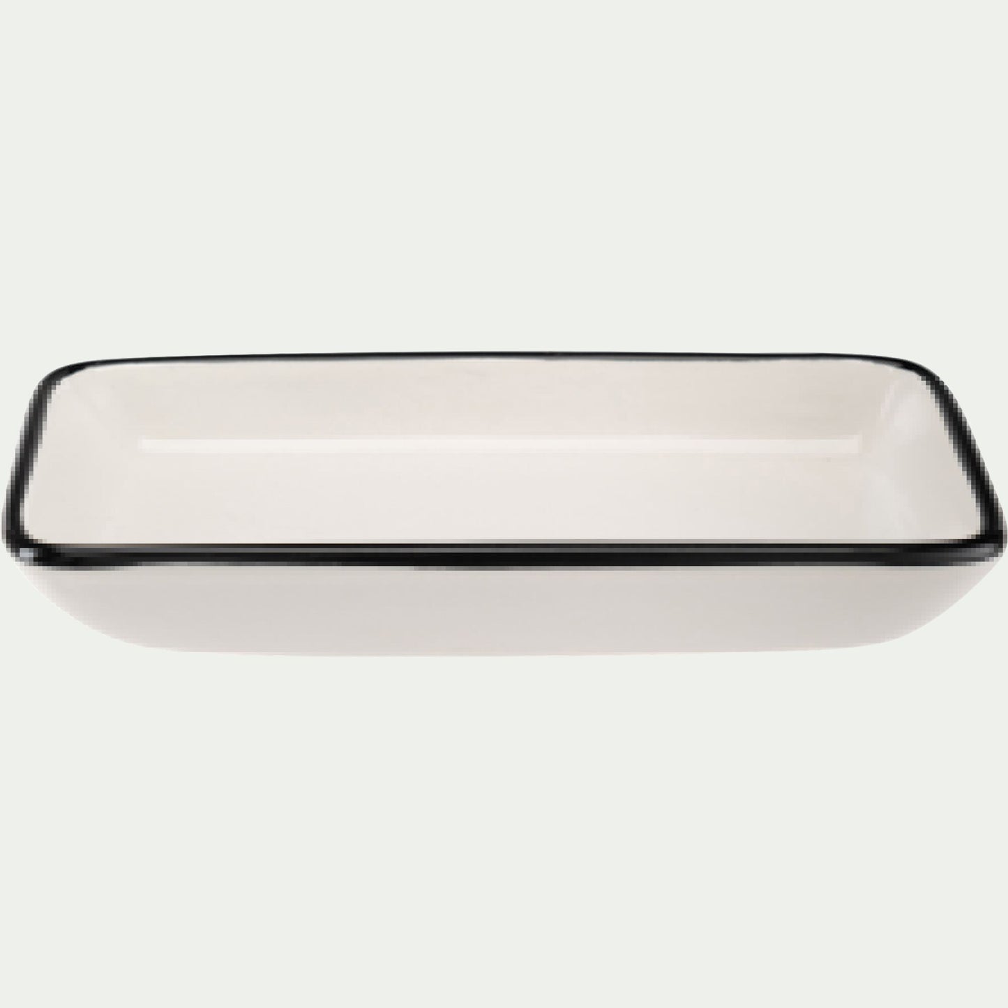 DIVI - Porte savon rectangle en grès - blanc L23cm