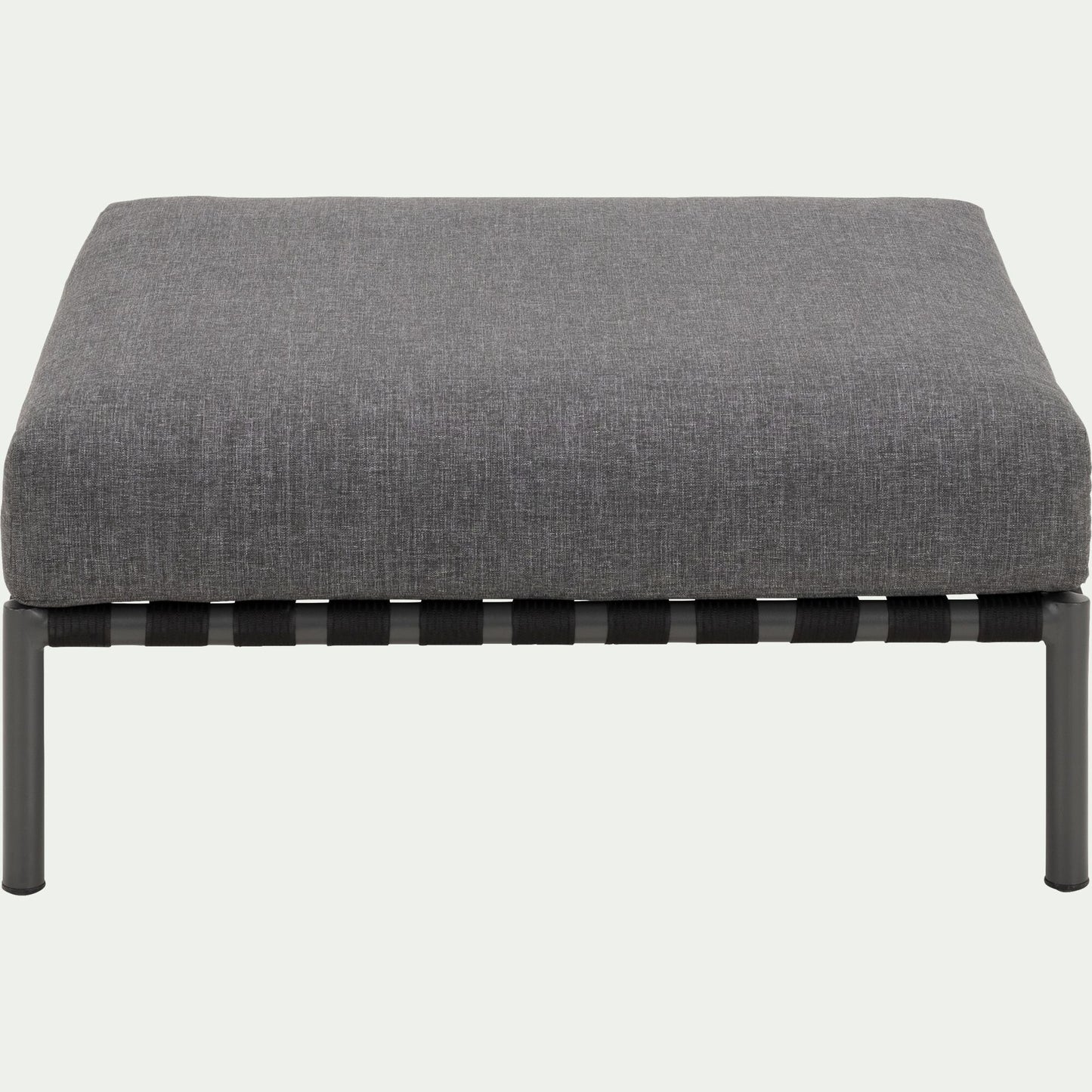 ALEX - Pouf de jardin en aluminium - gris anthracite