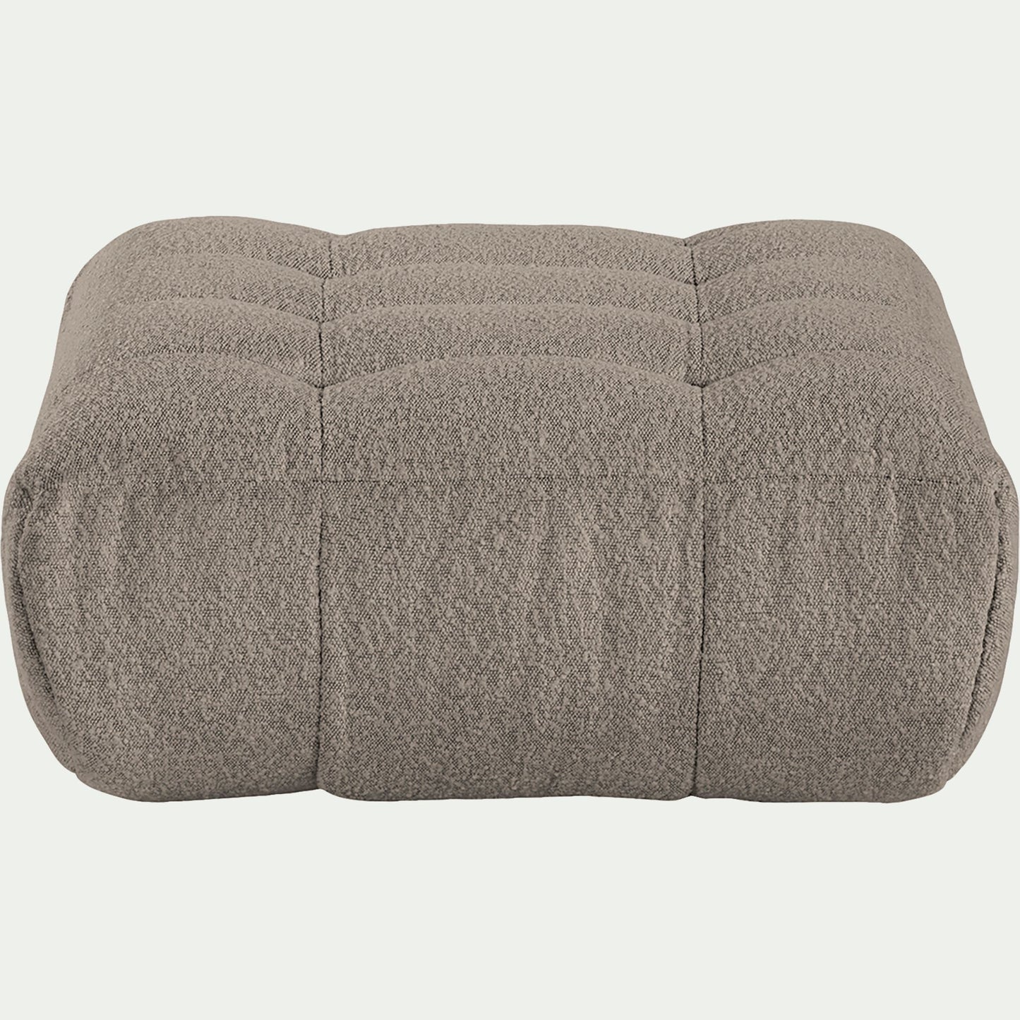 SCALO - Pouf en tissu bouclette - gris clair