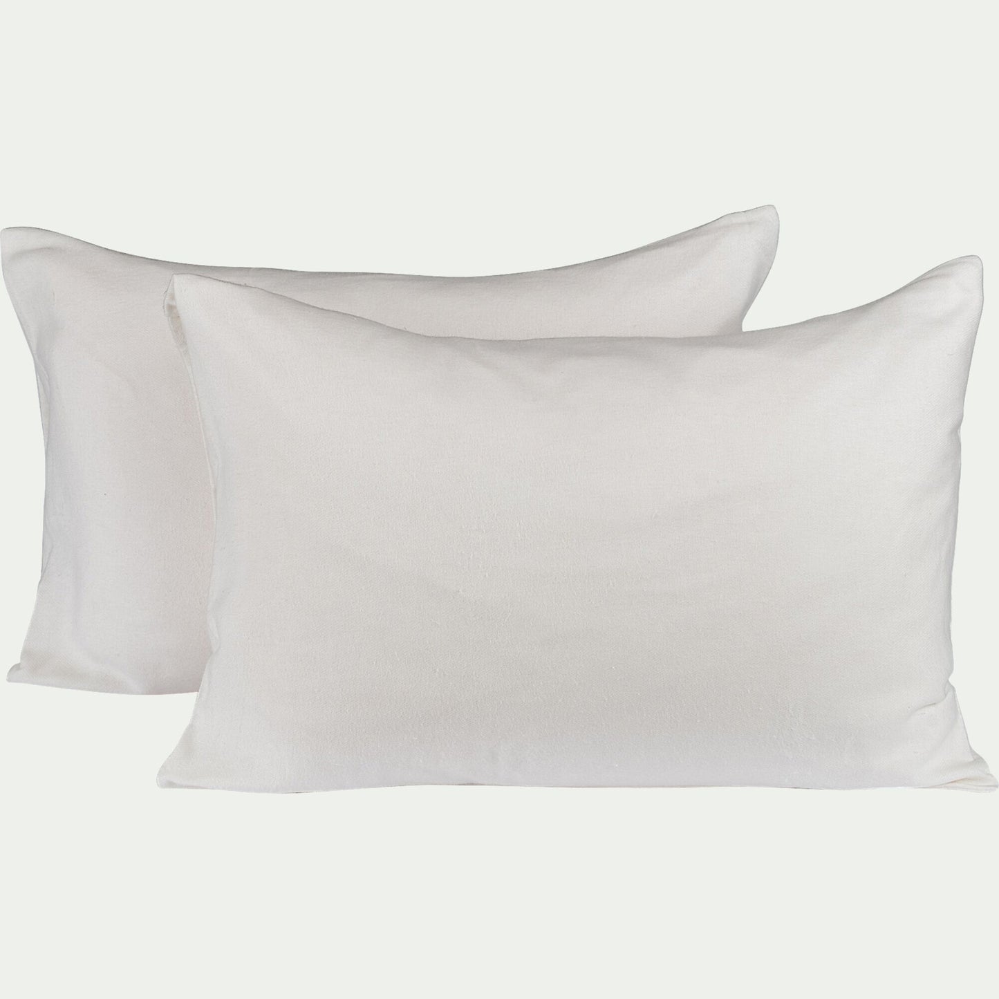 BORIE - Lot de 2 protège-oreillers 100% coton bio - 50x70cm