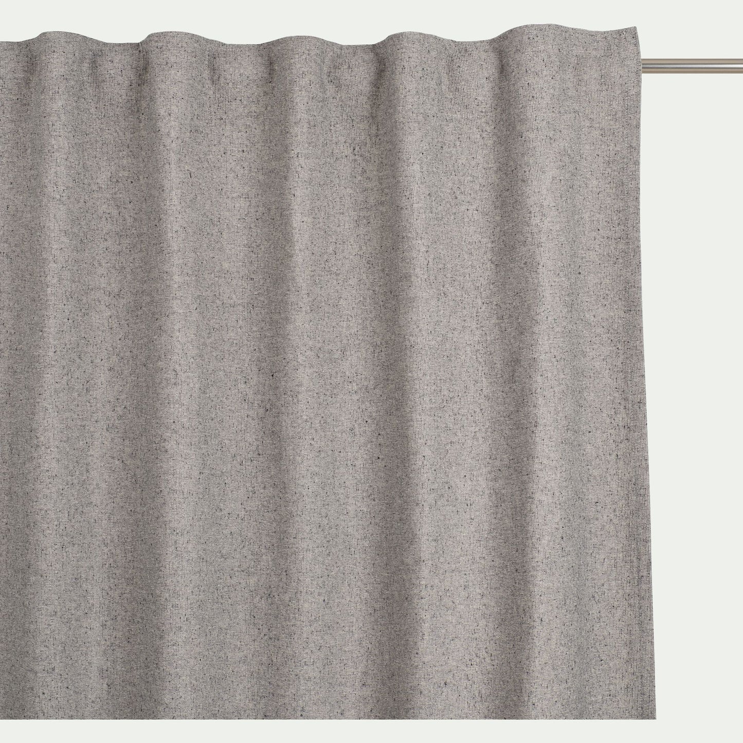 ARNO - Rideau à pattes cachées en coton 130x250cm - gris