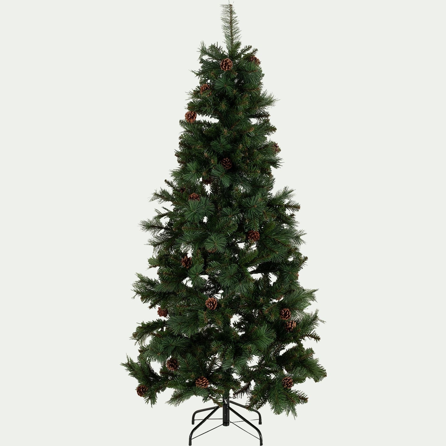 PANCAR - Sapin de Noël artificiel avec pommes de pin D78xH150cm - vert