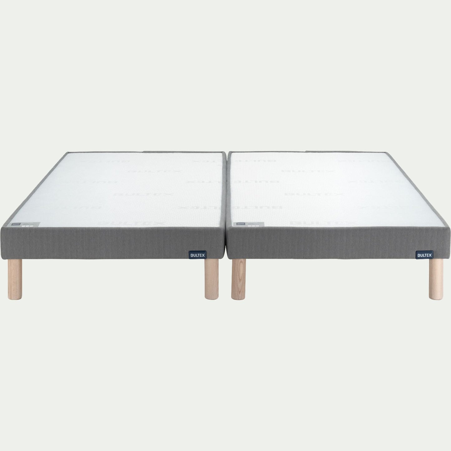 CASA - Sommier tapissier Bultex 2x100x200cm - gris foncé