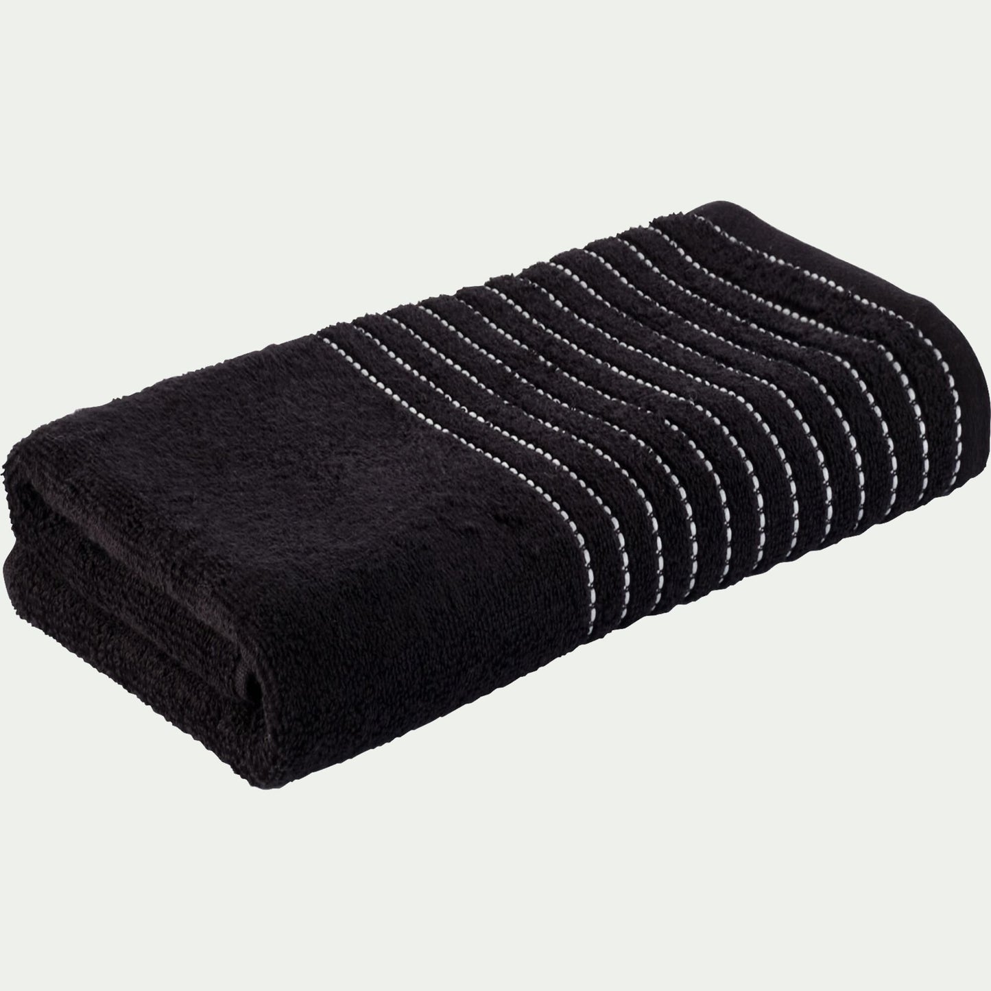 RHODES - Serviette de toilette en coton - noir 50x100cm