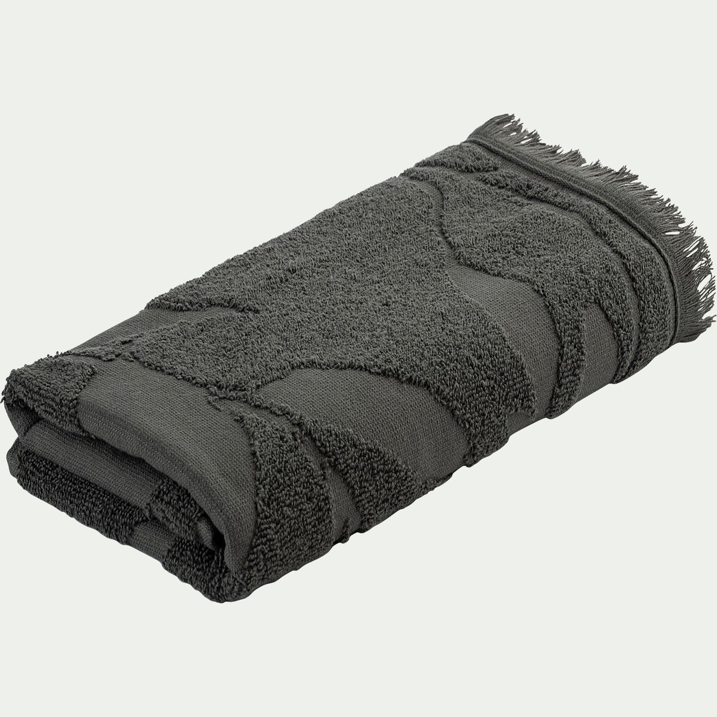RYAD - Serviette de toilette en coton - vert cèdre 50x100cm