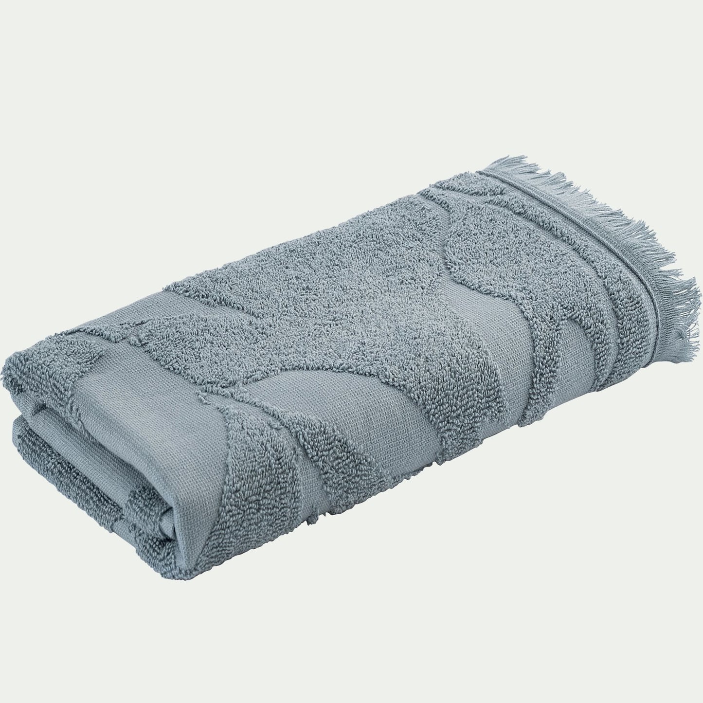 RYAD - Serviette de toilette en coton - bleu calaluna 50x100cm