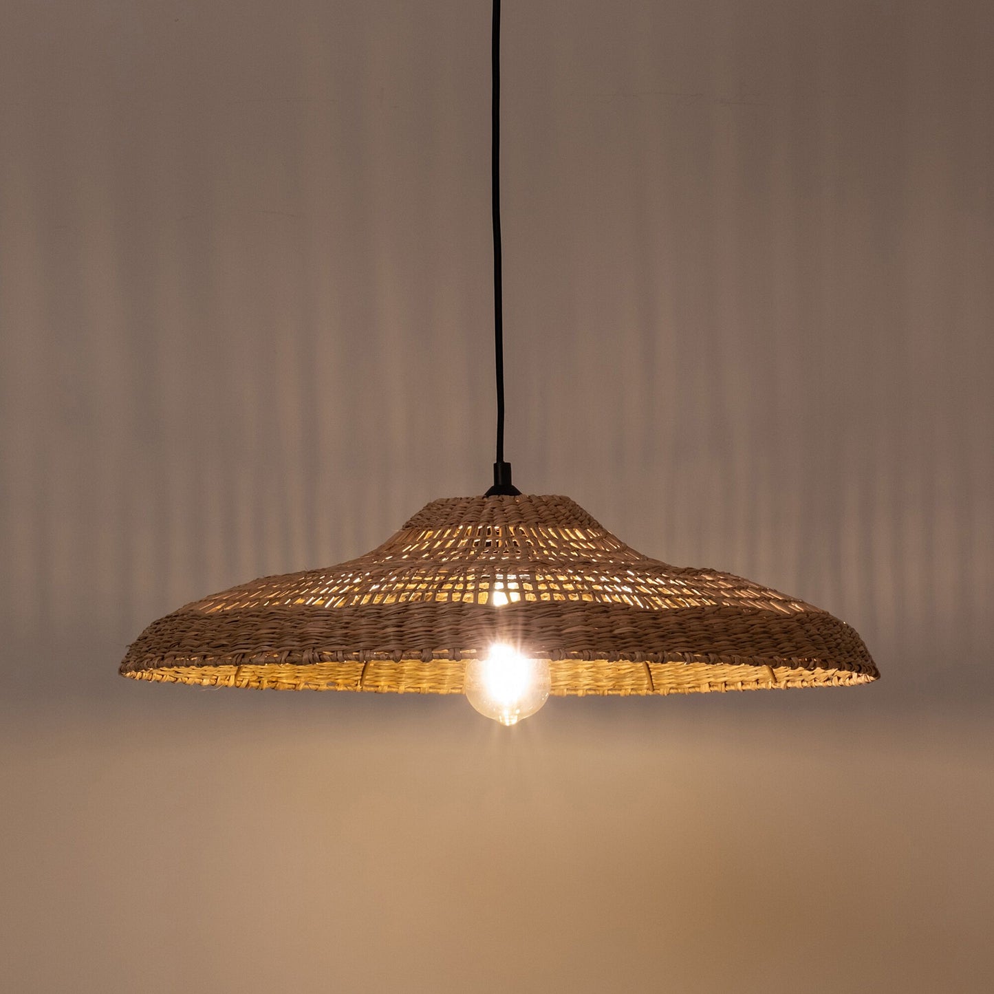 ALIS - Suspension non électrifiée en jonc de mer D55cm - naturel