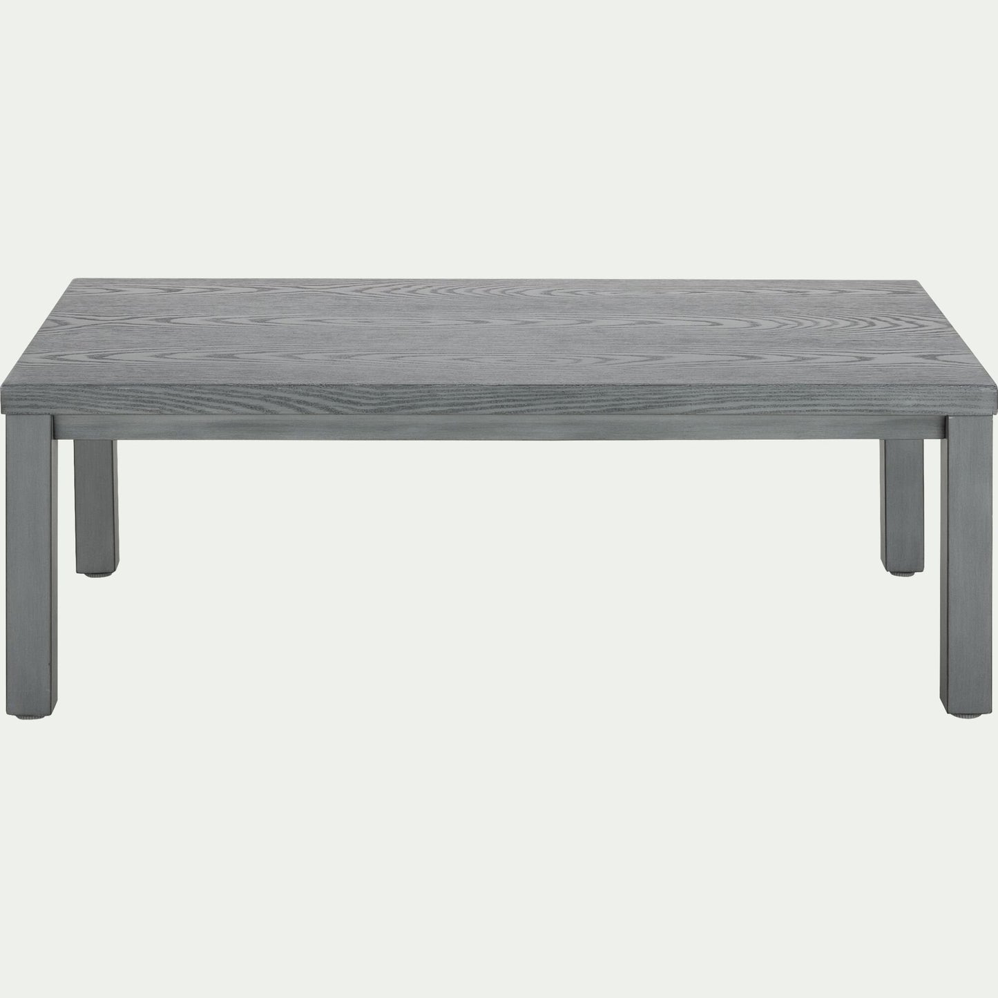 CAGLIARI - Table basse de jardin rectangulaire en aluminium - gris