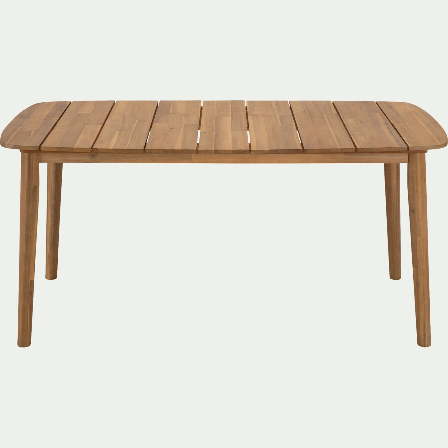 CADENET - Table de repas jardin en acacia - bois clair (6 places)