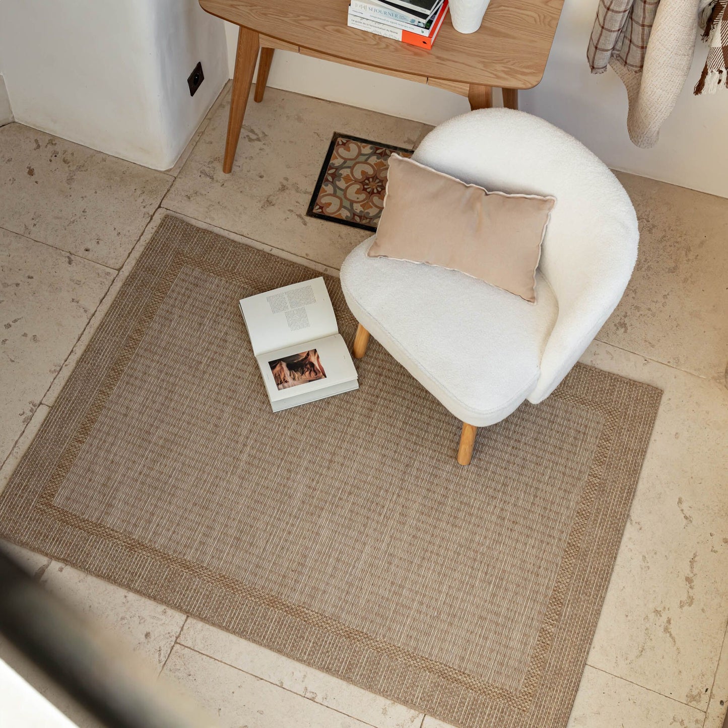 MARSA - Tapis intérieur extérieur 120x170cm - naturel