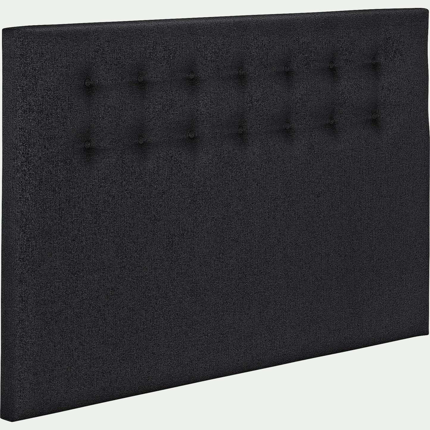 TIBOULEN - Tête de lit boutonnée en tissu - gris anthracite L190cm