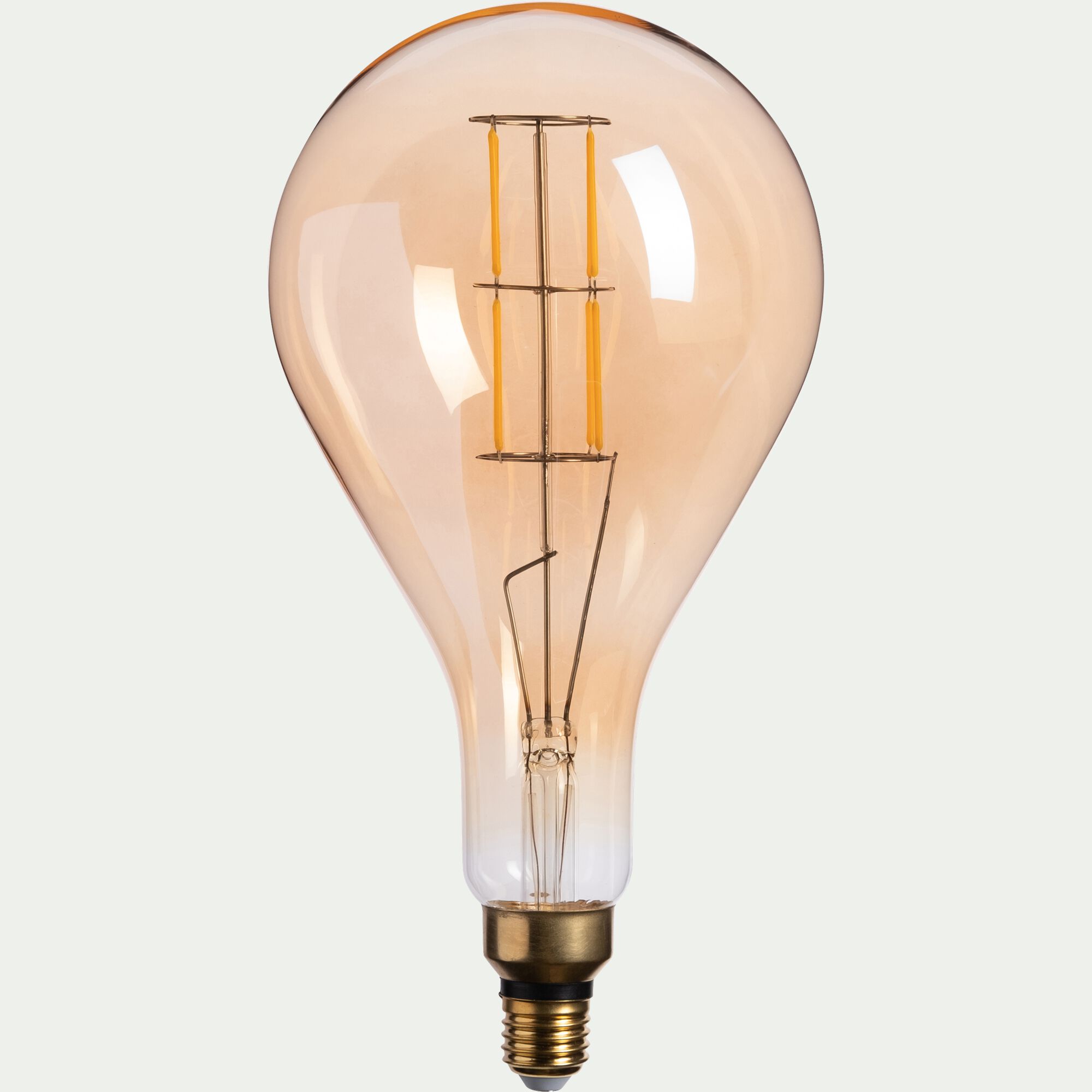 GOUTTE - Ampoule LED géante ambre D16cm culot E27
