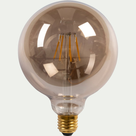 GLOBE - Ampoule LED décorative grise D12,5cm culot E27