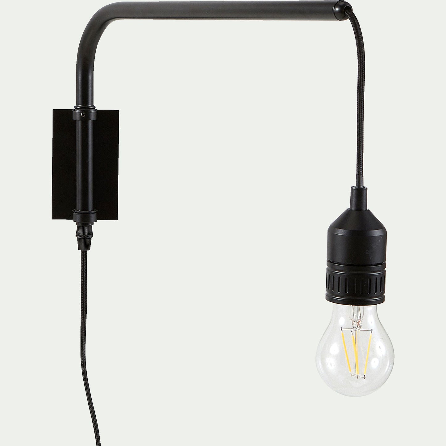 NANS - Applique murale en acier - L42cm noir