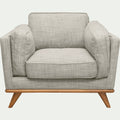 ASTORIA - Fauteuil en tissu beige