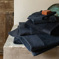 AZUR - Linge de toilette en coton peigné- gris calabrun