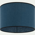 ADRIA - Abat-jour cylindrique en lin D32cm - bleu santorin