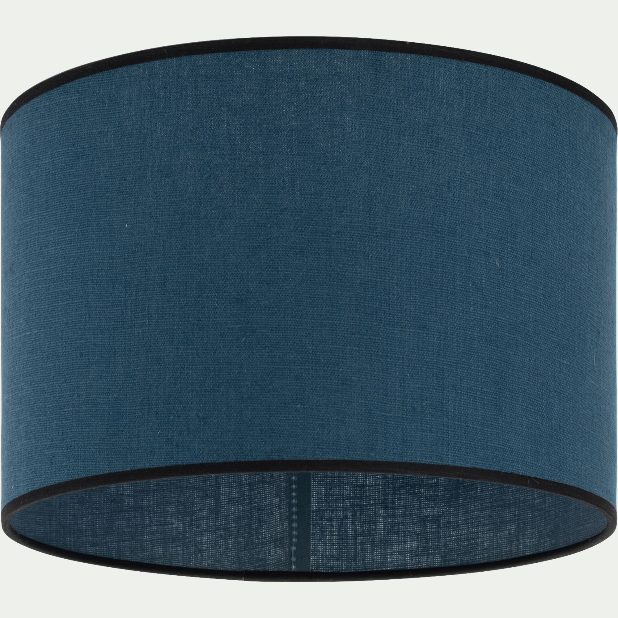 ADRIA - Abat-jour cylindrique en lin D32cm - bleu santorin