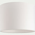 FINNO - Abat-jour cylindrique D40xH30cm - blanc