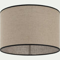 FURIKO - Abat-jour cylindrique en lin D32cm - naturel