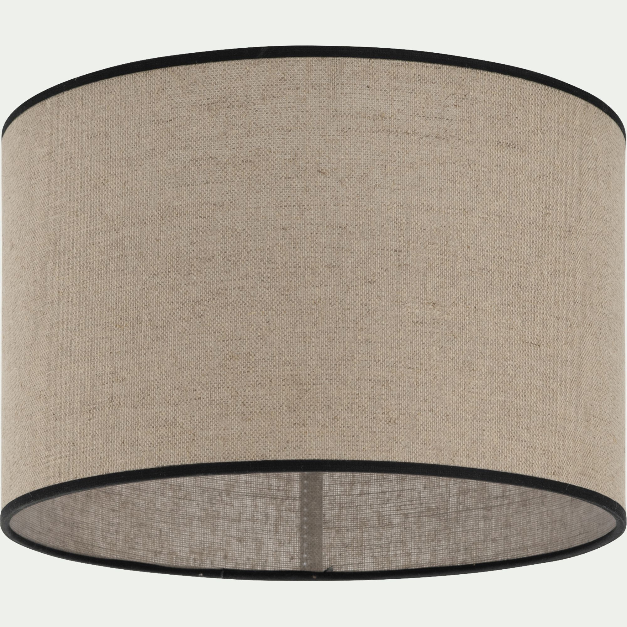 FURIKO - Abat-jour cylindrique en lin D32cm - naturel