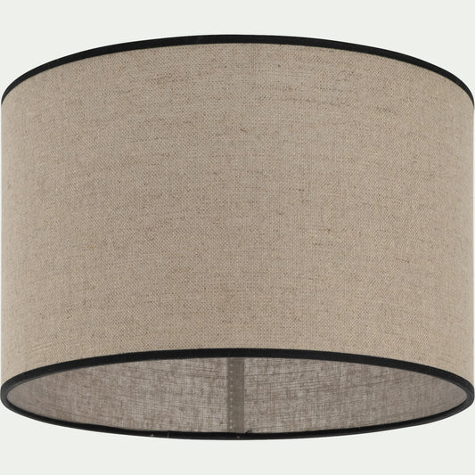 FURIKO - Abat-jour cylindrique en lin D32cm - naturel