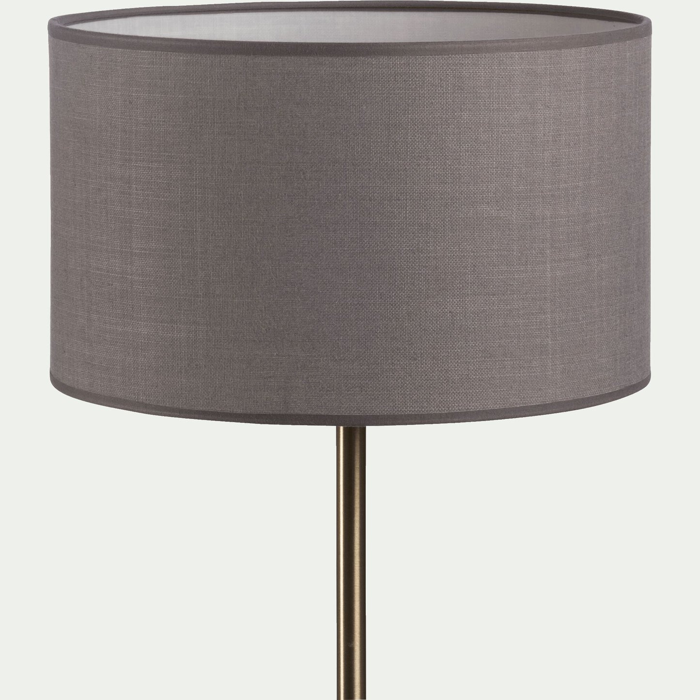 MISTRAL - Abat-jour cylindrique en coton D30cm - gris restanque