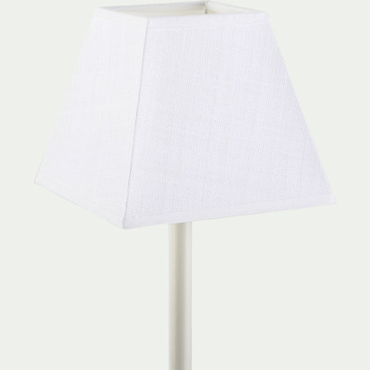 MISTRAL - Abat jour en coton l16cm - blanc capelan