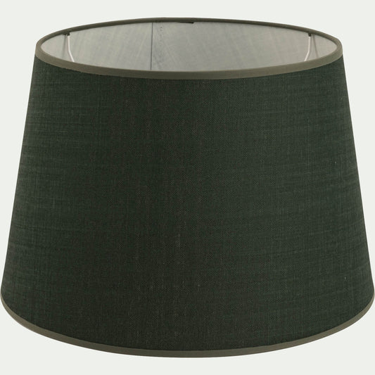 MISTRAL - Abat-jour tambour en coton D23cm - vert cèdre
