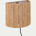 LENZO - Abat-jour applique en jute H20cm - naturel
