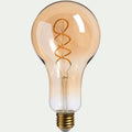 DECO - Ampoule décorative LED ambre D9,5cm culot E27
