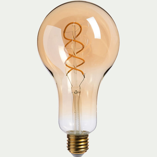DECO - Ampoule décorative LED ambre D9,5cm culot E27