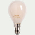 G45 - Ampoule LED culot E14 en verre dépoli - blanc laiteux
