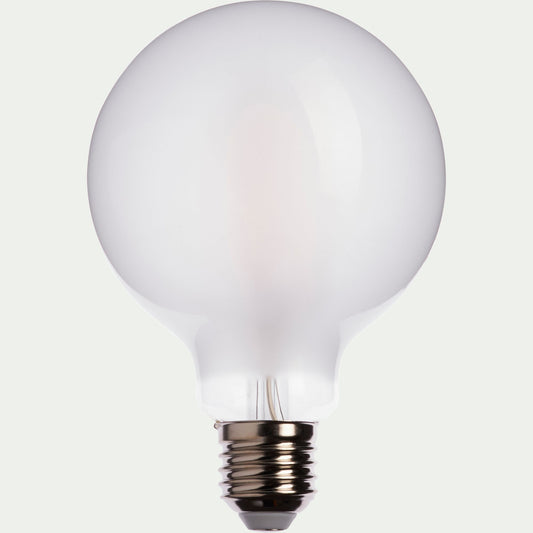 GLOBE - Ampoule LED globe 9,5cm culot E27 - blanc