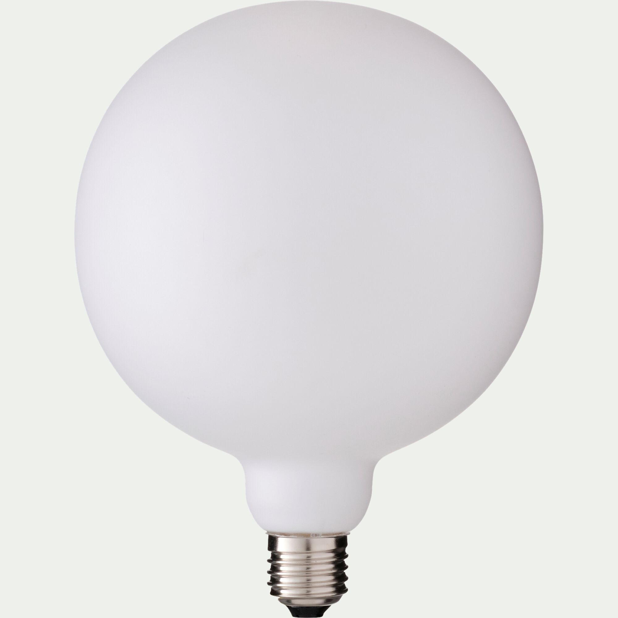 LUNE - Ampoule globe mate D15cm culot E27 - blanc
