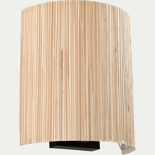 WIMEA - Applique électrifiée en acier et algues H26cm - naturel