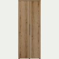 LUCIAN - Armoire 2 portes en bois H210cm - bois clair