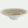LEZARDI - Assiette à risotto en grès D27cm - beige alpilles