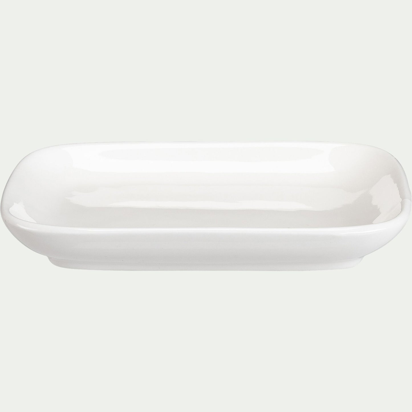 RECTO - Assiette apéro en porcelaine 10,4x14,2cm - blanc