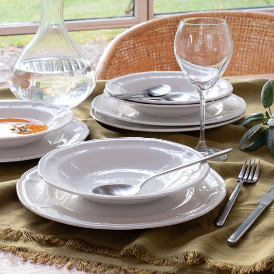 MARLI - Assiette creuse en porcelaine D22cm - blanc