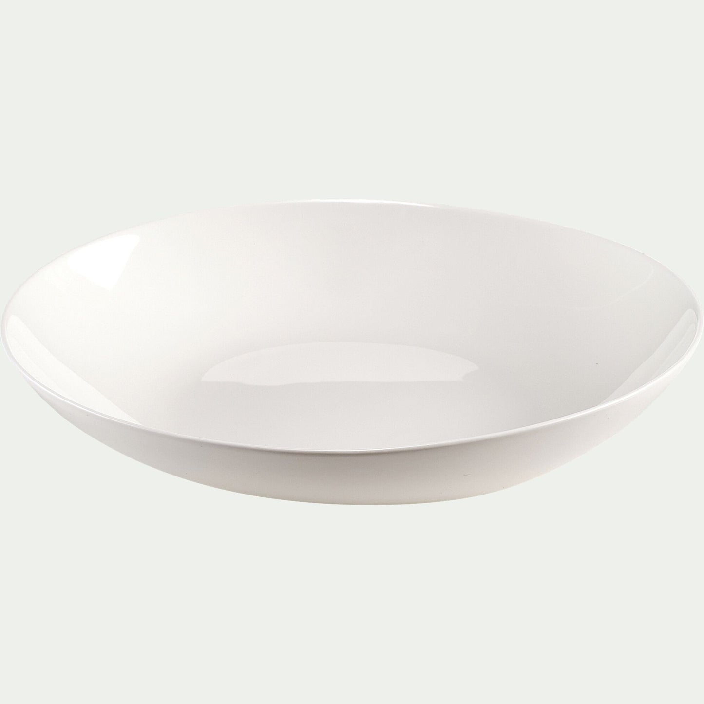 SENANQUE - Assiette creuse en porcelaine D21cm - blanc