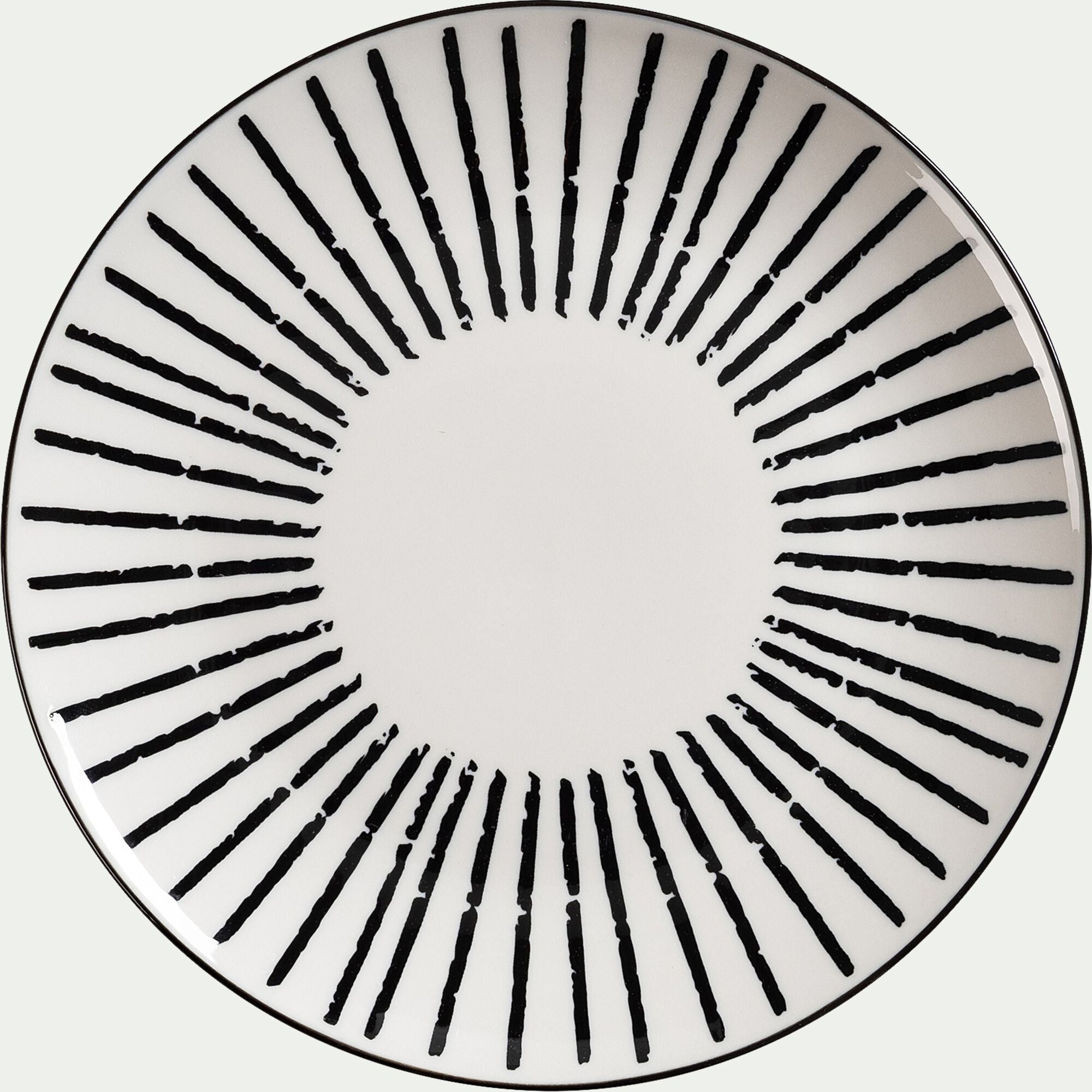 LINIA - Assiette à dessert en porcelaine D19cm - blanc