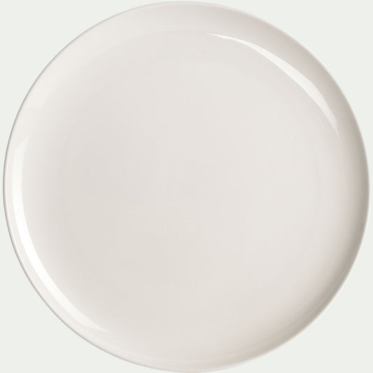 SENANQUE - Assiette à dessert en porcelaine D21cm - blanc
