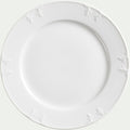 ACANTHE - Assiette plate en porcelaine D28cm - blanc