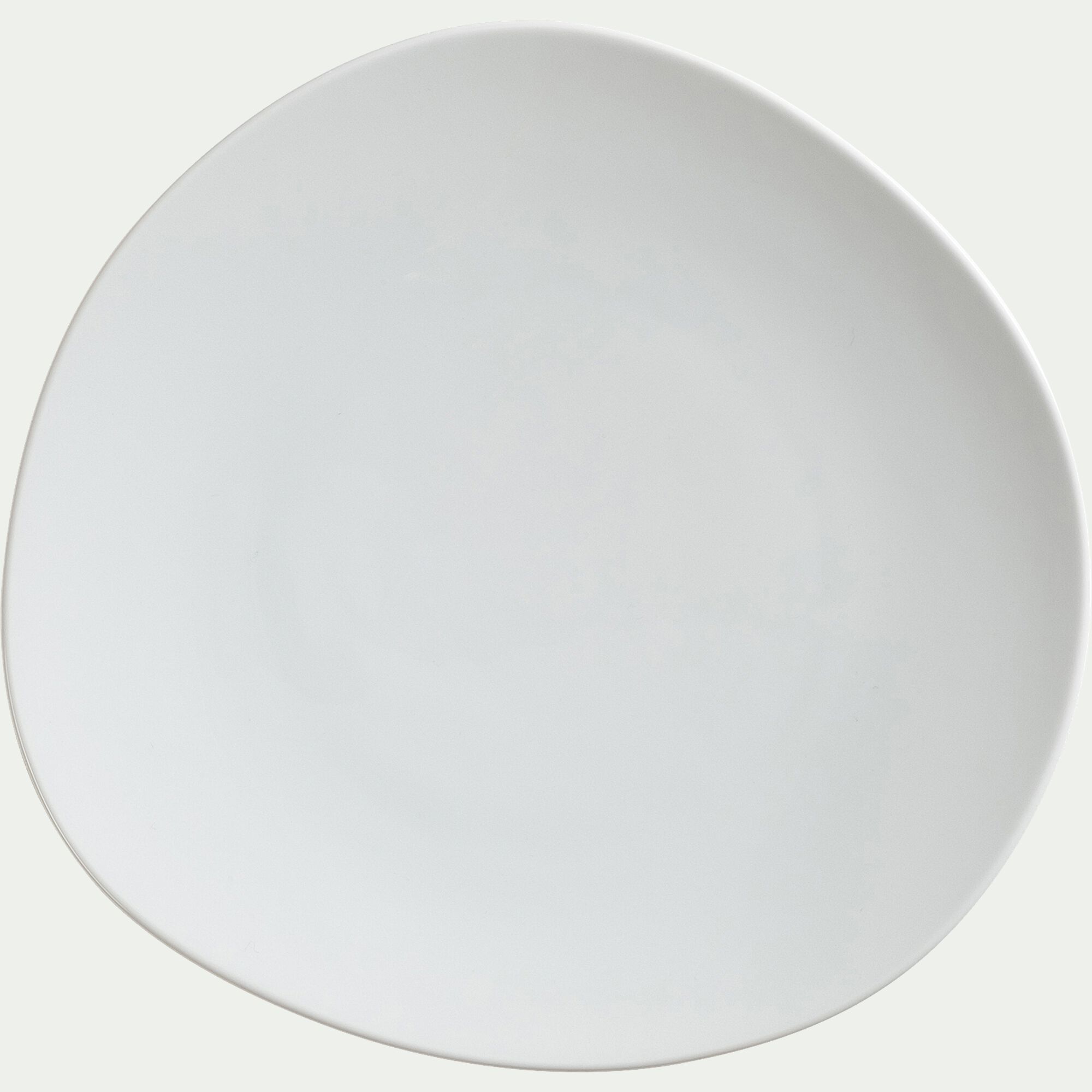 CAILLA - Assiette plate en porcelaine D28cm - blanc