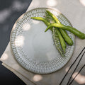 LIAM - Assiette plate en grès D26,6cm - blanc ventoux