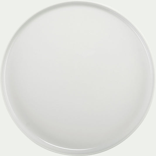 TOULOUSE - Assiette plate en porcelaine D26cm - blanc