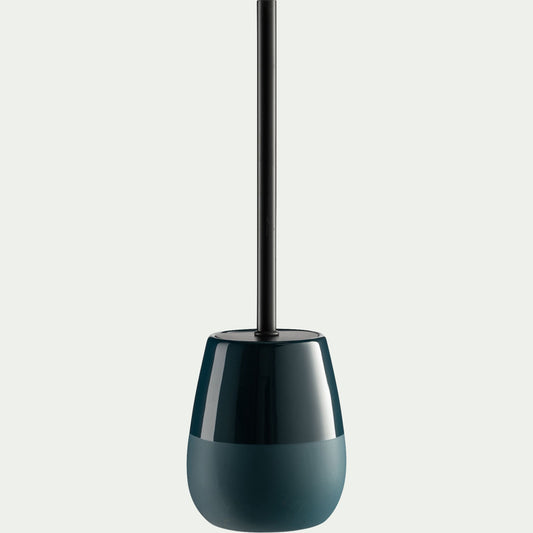 SPINA - Brosse wc en grès - bleu figuerolles