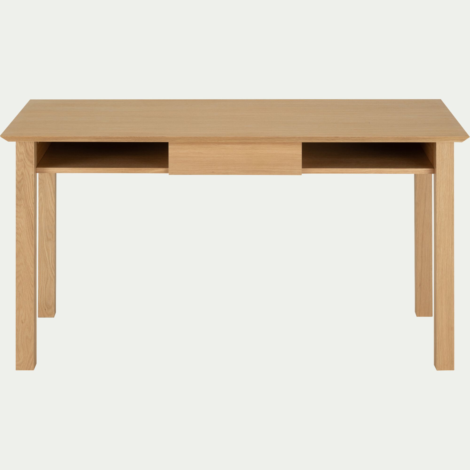 AGOSTA - Bureau avec tiroir en bois L140cm - bois clair